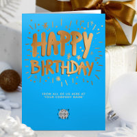 Logotipo Personalizado Falsa 3d Feliz Aniversário