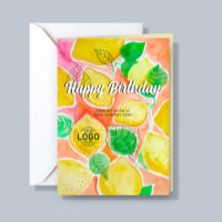 Logotipo Personalizado Limões Coloridos Coloridos