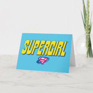 Cartão Logotipo Pop Supergirl