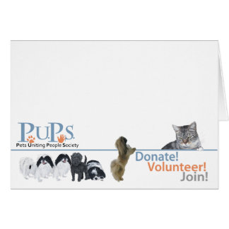 Cartão Logotipo PUPs Merchandise