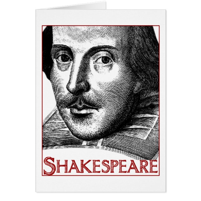 Cartão Logotipo Simples Shakespeare (Frente)