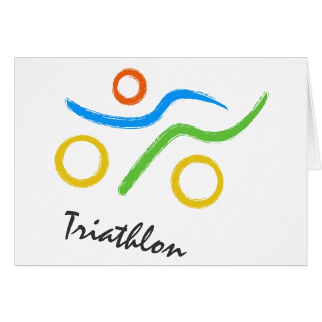 Cartão Logotipo Triathlon (Frente Horizontal)