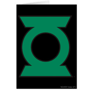 Cartão Logotipo verde 15 da lanterna