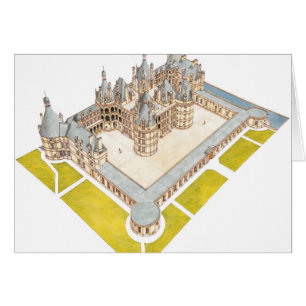 Cartão Loir-et-Cher de Castelo de Chambord Chambord