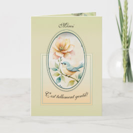 Cartão L'oiseau paisible