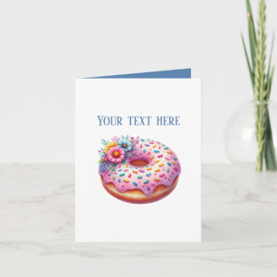 Cartão Loja de padaria de Donut fofa personalizável