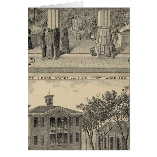 Cartão Loja de Woodland, faculdade (Frente)