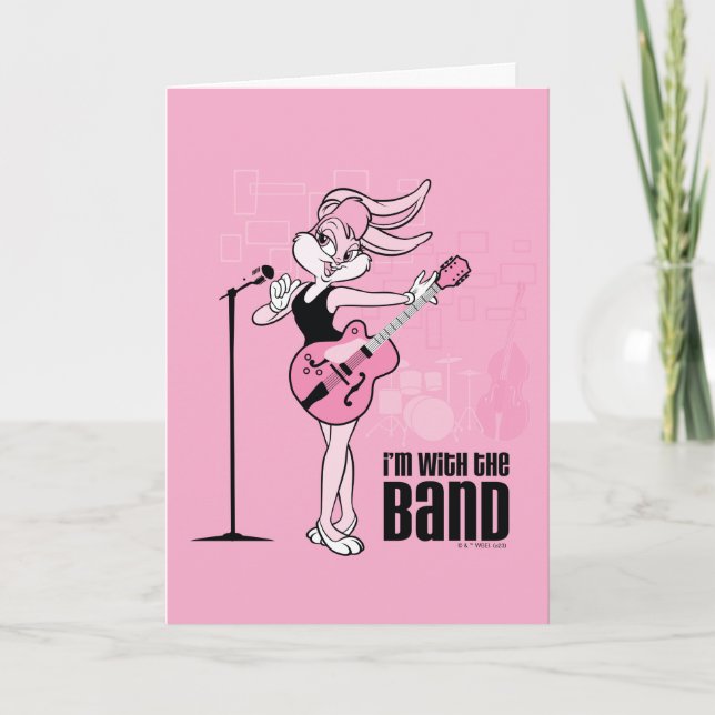 Cartão Lola Bunny, estou com a Banda (Frente)