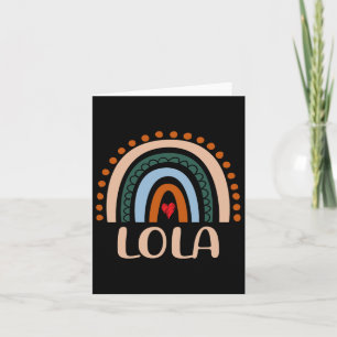 Cartão Lola Rainbow Grandma Cute Dia de as mães Engraçado