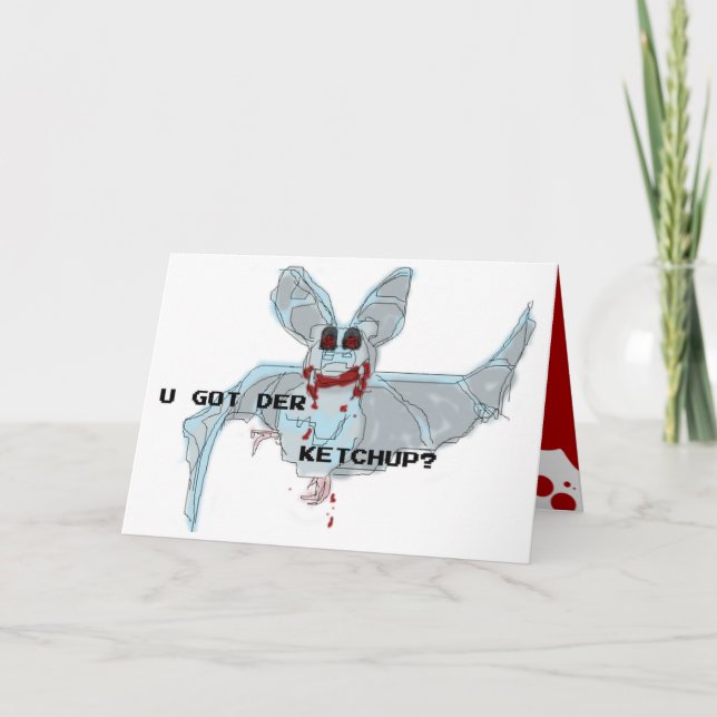 Cartão LOLBATZ "GOT KETCHUP" Birthday Card (Frente)