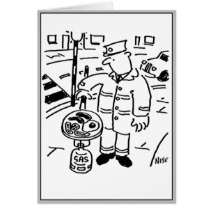 Cartão Lollipop Man é Cozinhar seu café da manhã