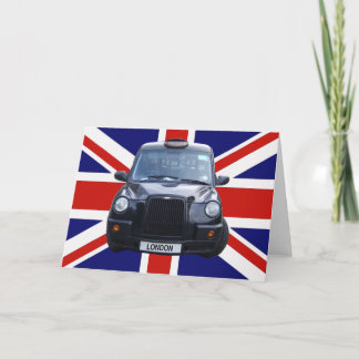 Cartão London Black Taxi Cab