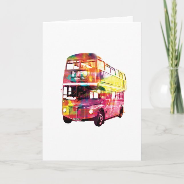 Cartão London Bus Greeting Card (Frente)