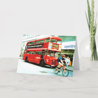 Cartão London Bus Greeting Card