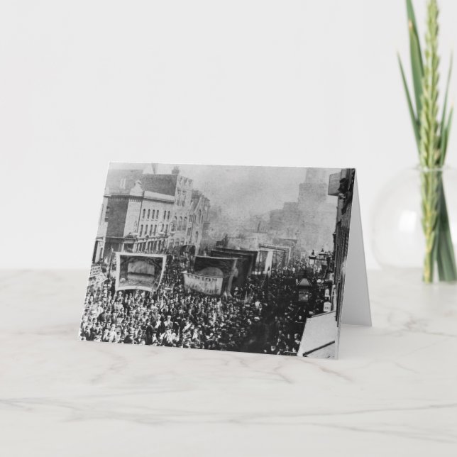 Cartão London Dock Strike, 1889 (Frente)