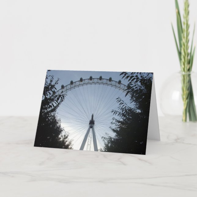 Cartão London Eye Greetings Card (Frente)