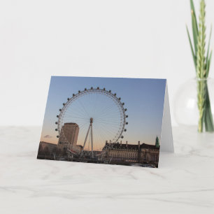 Cartão London Eye no Sunset Vazio Greeting Card
