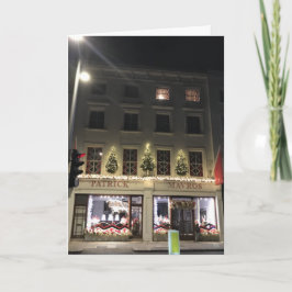 Cartão London UK Night Photoshop Christmas Fulham Road