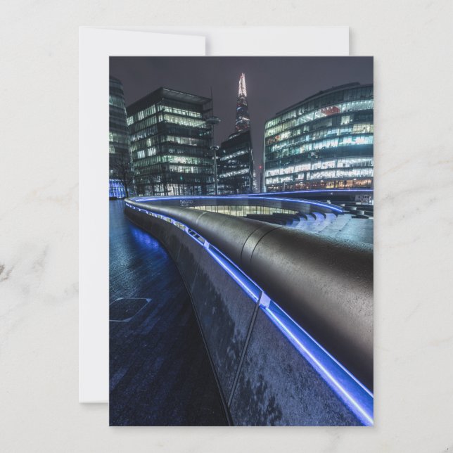 Cartão Londres à noite (Frente)