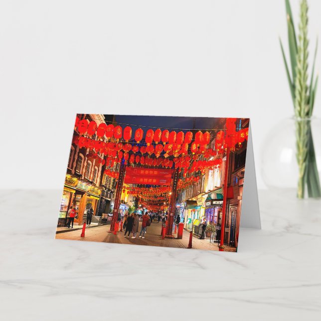 Cartão Londres, Inglaterra Chinatown nº 2 Card (Frente)