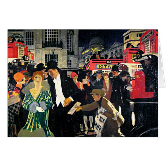 Cartão Londres, Piccadilly (Frente Horizontal)