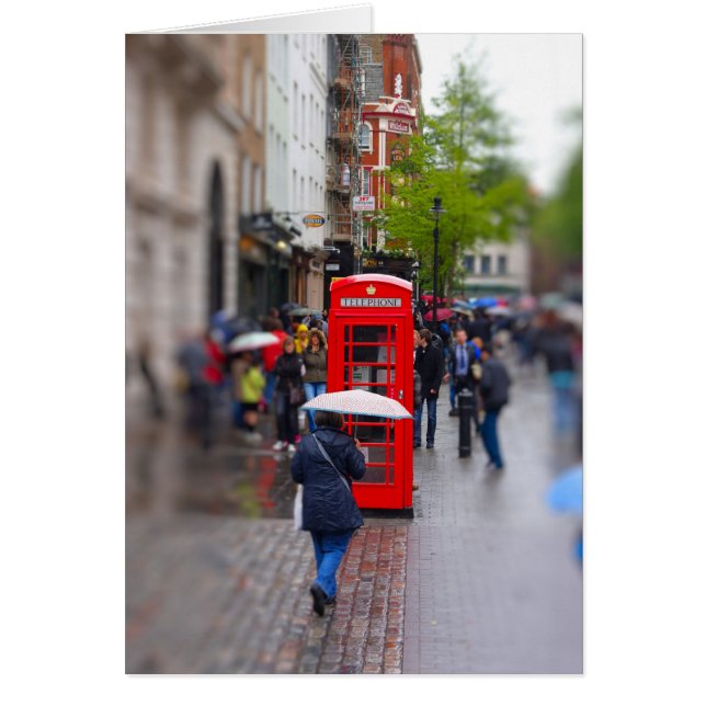 Cartão Londres típica - Não se esqueça da placa guarda-ch (Frente)