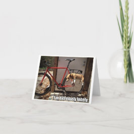 Cartão Lonely Corgi greeting card