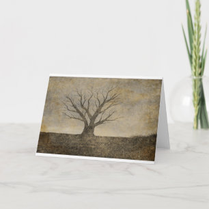 Cartão Lonely Tree Greeting Card