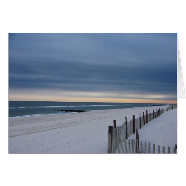 Cartão Long Beach Island New Jersey Card (Frente Horizontal)
