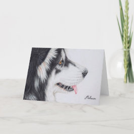 Cartão Long Haired Alaskan Malamute