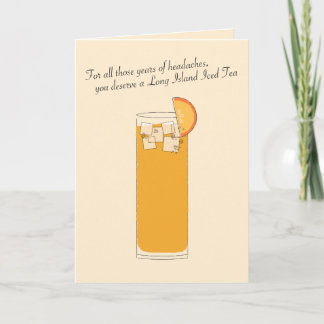 Cartão Long Island Iced Tea // Funny Father's Day Card
