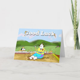 Cartão Long Jump, Good Luck
