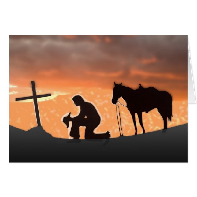 Cartão Lonly Cowboy (Frente Horizontal)