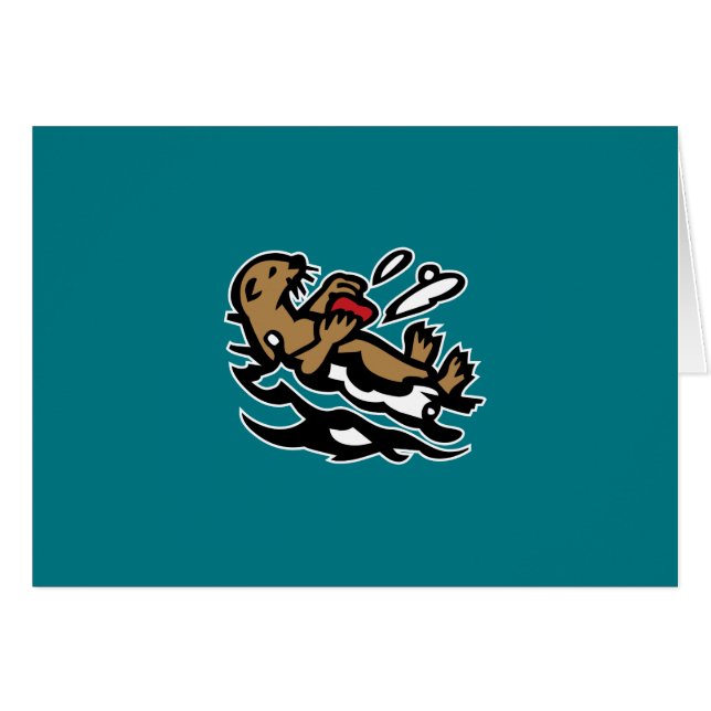 Cartão Lontra marítima (Frente Horizontal)