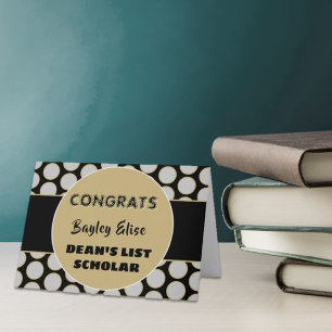 Cartão Look! DEAN'S LIST Scholar congrats card