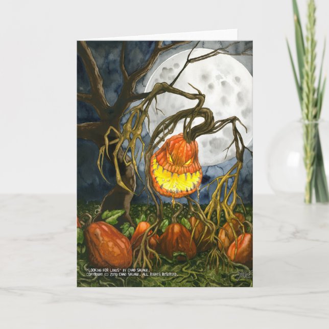 Cartão Looking for Linus Greeting Card (Frente)