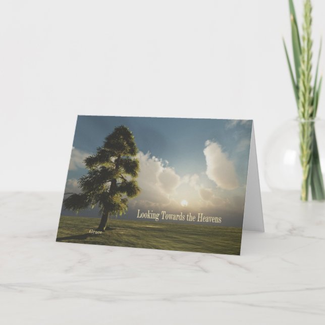 Cartão Looking Towards the Heavens Notecard (Frente)