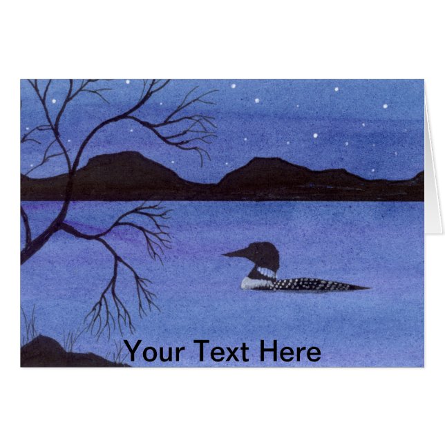 Cartão Loon (Frente Horizontal)