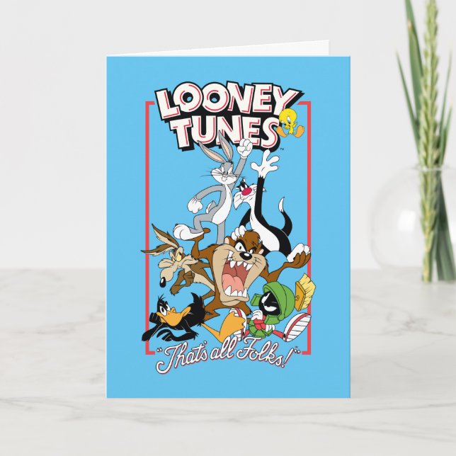 Cartão LOONEY TUNES™ "ISSO É TUDO PESSOAL!™" - Pilha de g (Frente)