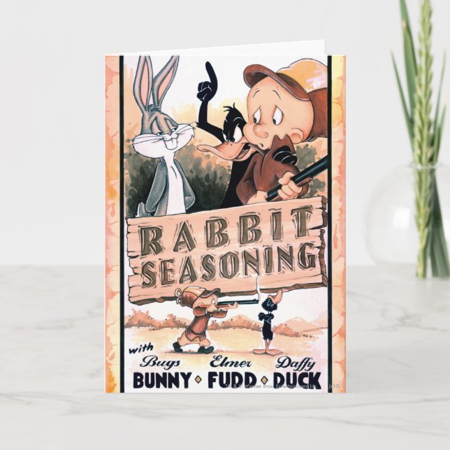 Cartão LOONEY TUNES™ Rabbit Seasoning (Frente)