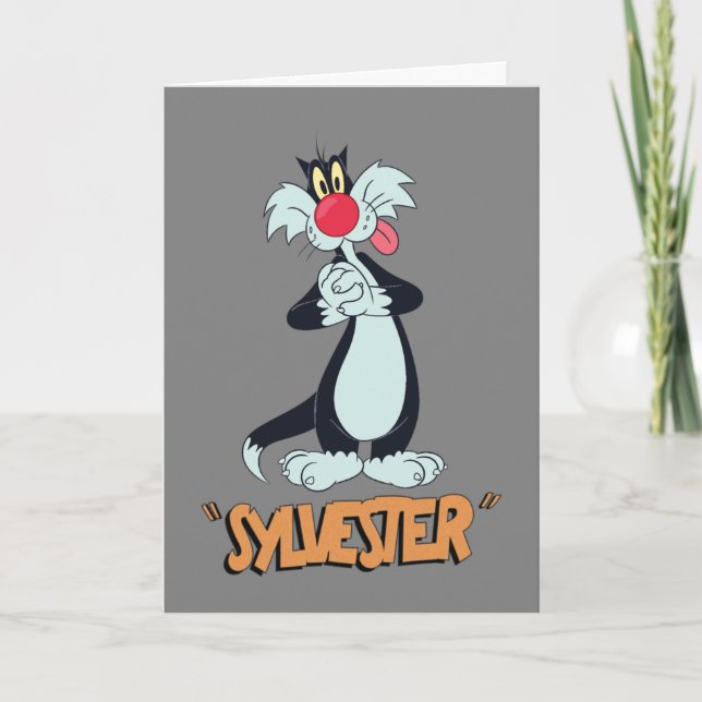 Cartão LOONEY TUNES™ - Raios retroativos | SYLVESTER™ (Frente)
