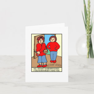 Cartão Looney Twins Not Embarrassed Note Card