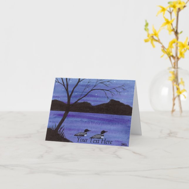 Cartão Loons (Flor Amarela)