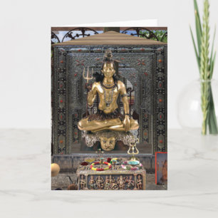Cartão Lord Shiva Hindu Temple Greeting Card with env.
