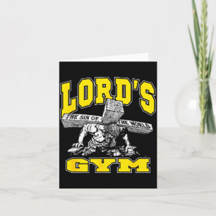 Cartão Lords Gym - O Senhor O Pecado Do Mundo Jesus