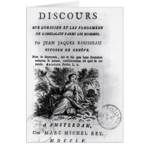 Cartão 'l'Origine de Discours e les Fondements