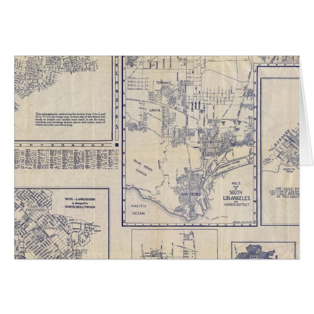 Cartão Los Angeles, Califórnia (Frente Horizontal)