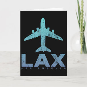 Cartão Los Angeles Califórnia Lax Código do Aeroporto La 