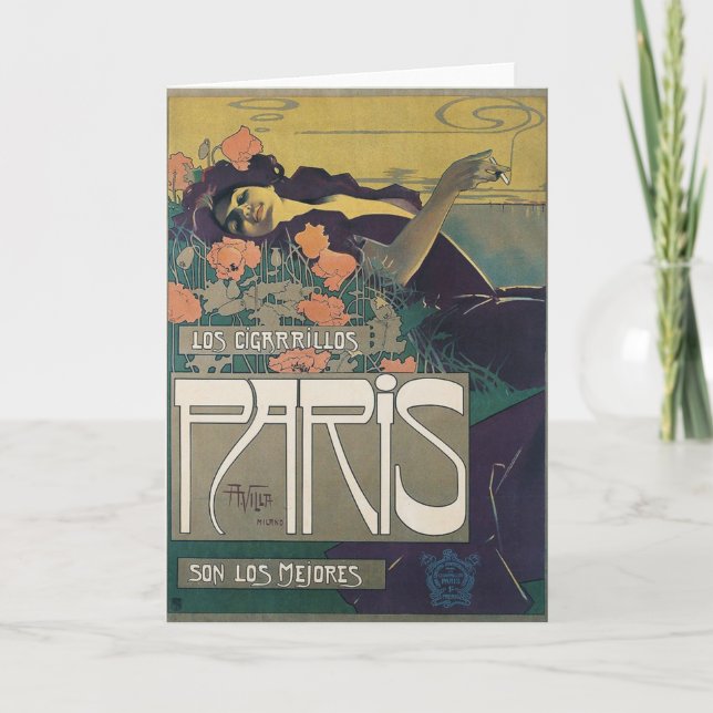 Cartão Los Cigarrillos París (Frente)