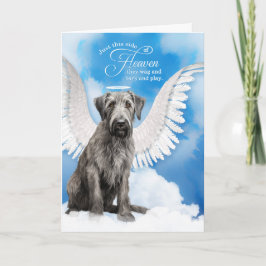 Cartão Loss of a Dog Irish Wolfhound Angel Pet Sympathy